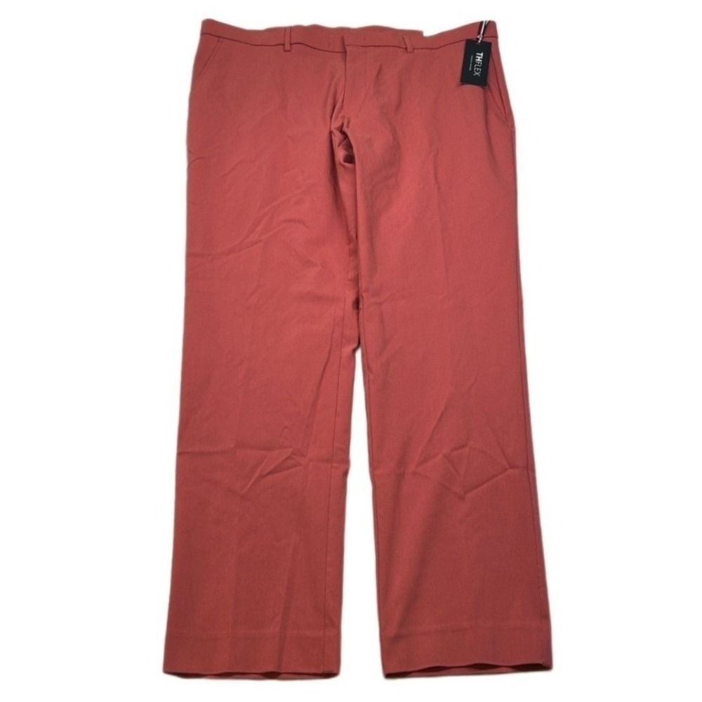 Tommy Hilfiger‎ Performance Pants Mens 38x30 Red Modern-Fit Flex Stretch NEW